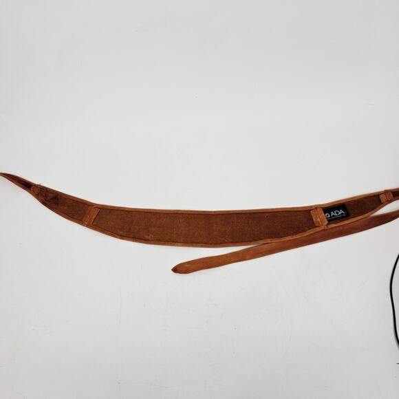 ADA Midi Leather Wrap Belt Tan Brown One Size Boho Chic Bohemian Earthy Lange - Picture 8 of 14